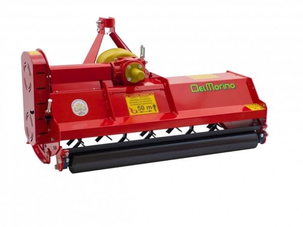 Del morino heavy duty flail mower front side view