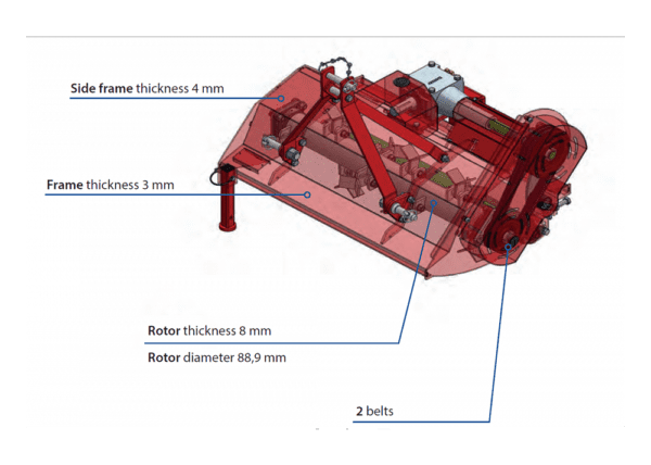 Del Morino Semi Offset Flail Mower | Middlewich Machinery Del morino fixed or semi offset flail mower parts diagram
