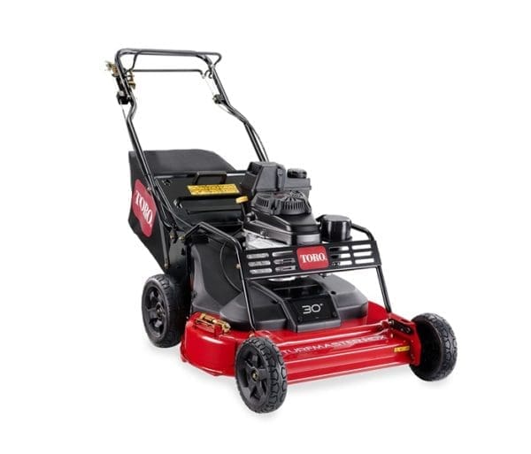 Toro Turfmaster 76Cm Commercial Walk Behind Mower - 22207 | Middlewich Machinery Turfmaster™ 76cm commercial walk behind mower 22207 side view right