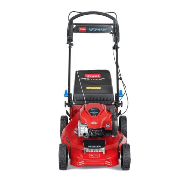 Toro Super Recycler 53Cm Self Propelled Petrol Lawn Mower - 021693 | Middlewich Machinery 21693 super recycler back view