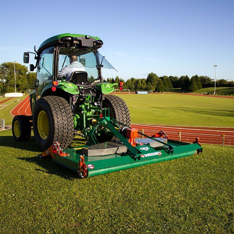 CRX MULTICUT ROTARY MOWERS attached on the tractor