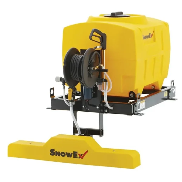 Vss 1000 is a small yellow liquid de-icing system used by attaching to an atv for more efficient work after heavy snows.
