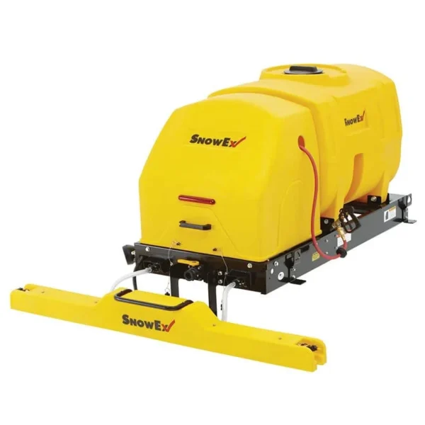 Vss 2000 is a small yellow liquid de-icing system used by attaching to an atv for more efficient work after heavy snows.