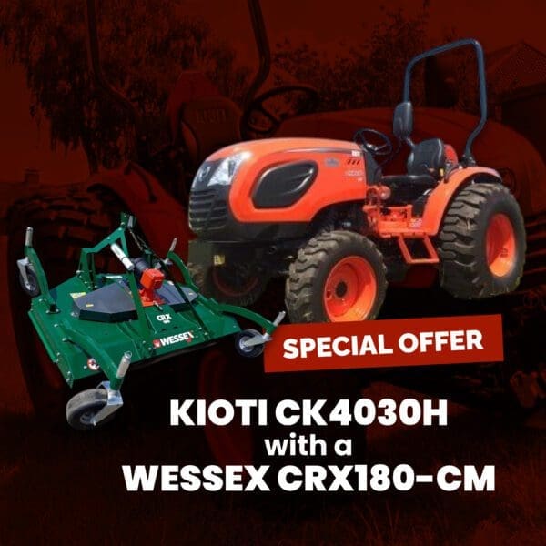 Special Bundle Of Kioti Ck4030H With A Wessex Crx180-Cm | Middlewich Machinery Special bundle of kioti ck4030h with a wessex crx180-cm